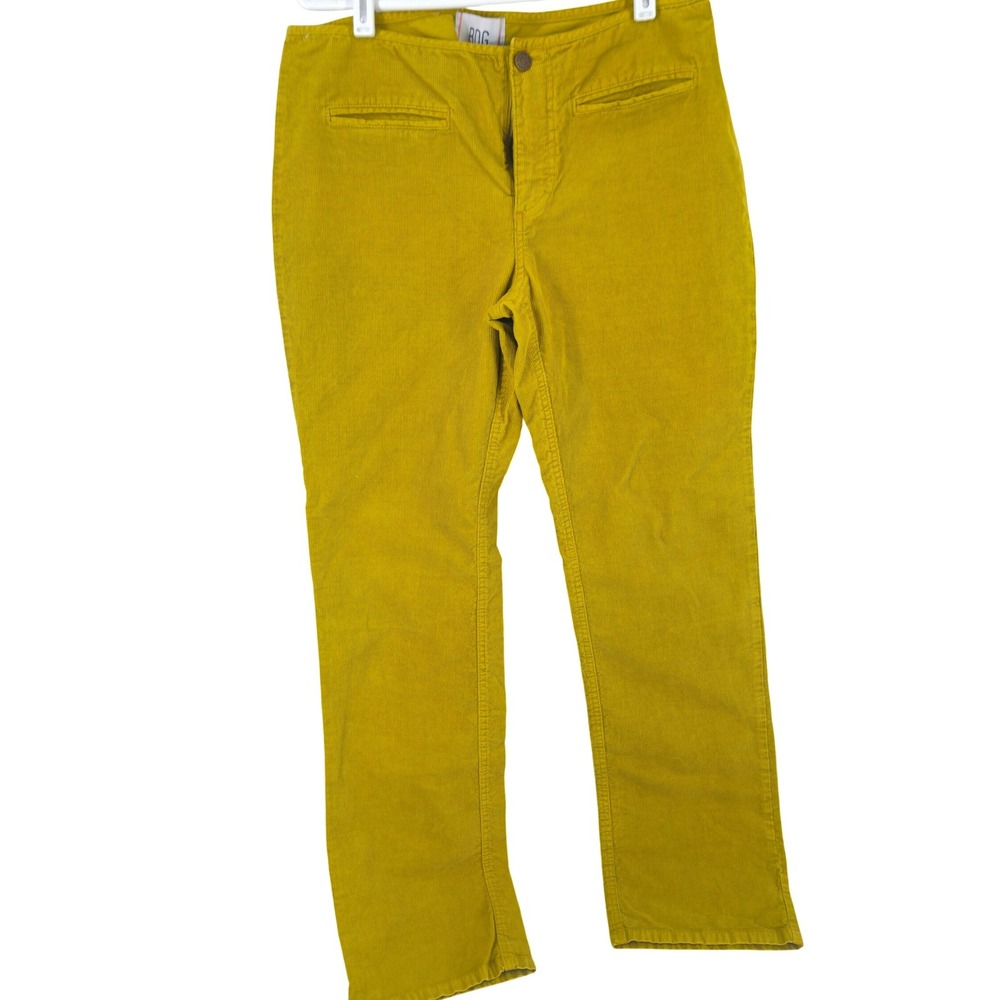 BDG Urban Outfitters Corduroy Pants‎ Chartreuse Straight Leg Women's Size 30